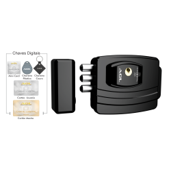  FECHADURA ELETRONICA AGL ULTRA CARD PRETA