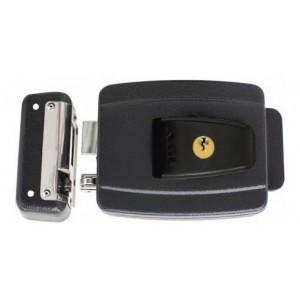  FECHADURA ELETRICA AL100R 12V PRETA CH. SIMPLES AGL 