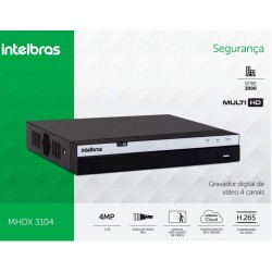 DVR 4 CANAIS MHDX 3104 MULTI-HD INTELBRAS  