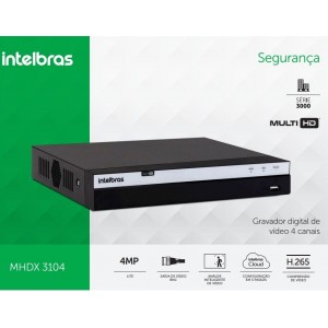 DVR 4 CANAIS MHDX 3104 MULTI-HD INTELBRAS  